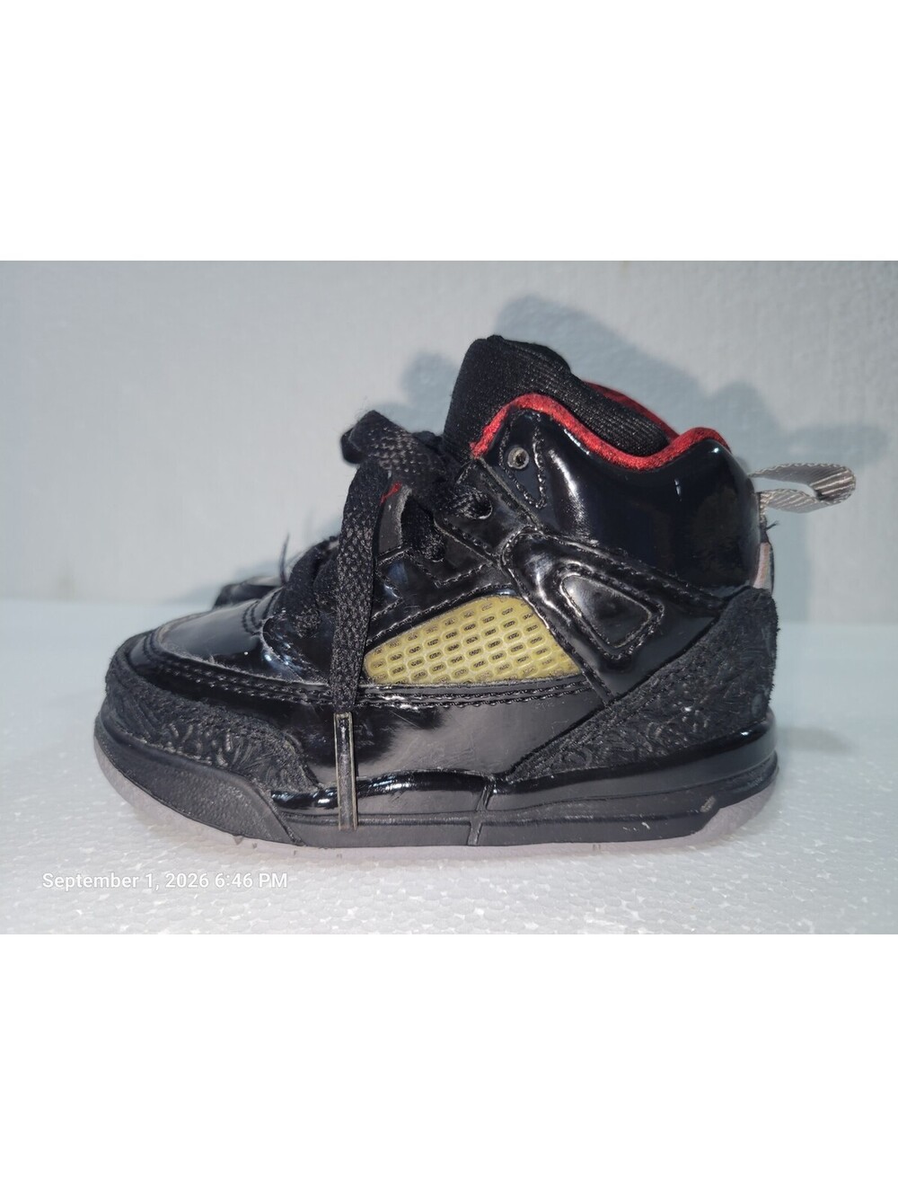 Nike Air Jordan Spizike TD Black/Varsity Red-Stealth 317701-001 Size 5C, 4 Baby